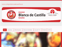 Tablet Screenshot of colegioblancadecastilla.es